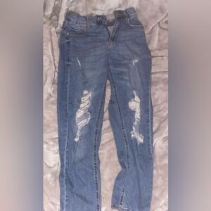 Ripped High Waisted Mom Jeans